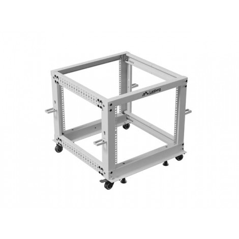 Lanberg Open Rack 19" 9U, adjustable | OR01-6109-S | 65.7 x 60 x 57.7 cm | Gray