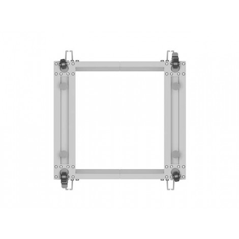 Lanberg Open Rack 19" 9U, adjustable | OR01-6109-S | 65.7 x 60 x 57.7 cm | Gray