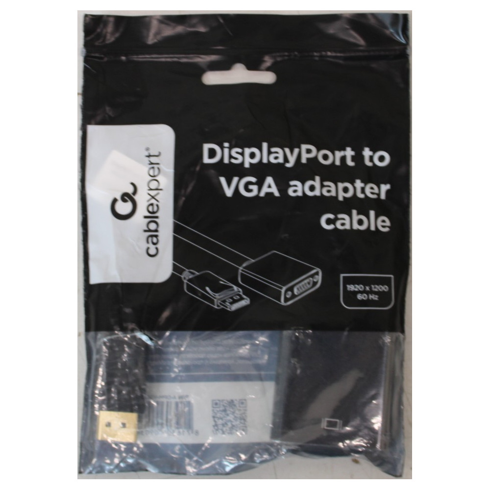 SALE OUT. Gembird DisplayPort to VGA adapter cable Black | Gembird Adapter cable | DisplayPort | VGA | DAMAGED PACKAGING