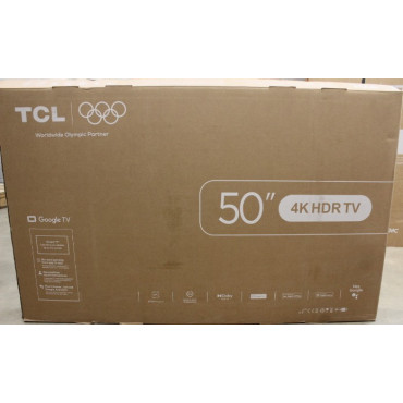 SALE OUT. TCL 50V6C 50" (126 cm) LED 4K TV | TCL LED 4K TV | 50V6C | 50 | Smart TV | Google TV | UHD | Black | DAMAGED PACKAGING