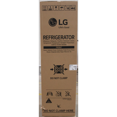 SALE OUT. LG GBBS322CSW Refrigerator, C, Free-standing, Combi, Height 2.03 m, Net fridge 262 L, Net freezer 113 L, White | LG Re