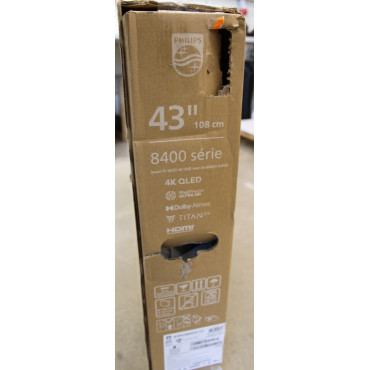 SALE OUT. Philips 43PUS8450/12 43" (108cm) 4K QLED Ambilight TV | Philips 4K QLED Ambilight TV | 43PUS8450/12 | 43 | Smart TV | 