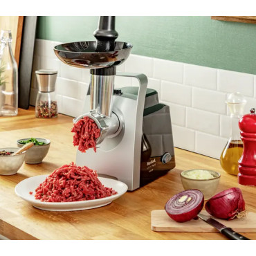 TEFAL | Meat Grinder | NE109838 | Stainless Steel/Black | 1400 W | Number of speeds 1 | Throughput (kg/min) 1.7