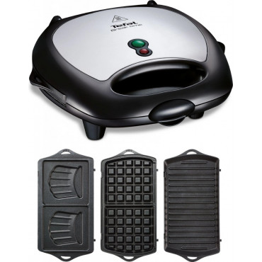 TEFAL | Sandwitch Maker | SW614831 | 700 W | Number of plates 3 | Black/Stainless Steel