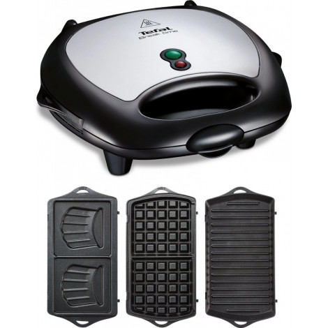 TEFAL | Sandwitch Maker | SW614831 | 700 W | Number of plates 3 | Black/Stainless Steel