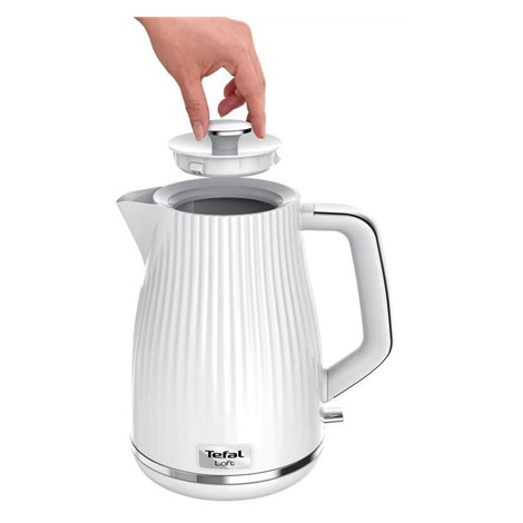 TEFAL | Electric Kettle | KO250130 | Electric | 2400 W | 1.7 L | Plastic | 360 rotational base | White