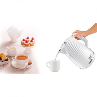 TEFAL | Electric Kettle | KO250130 | Electric | 2400 W | 1.7 L | Plastic | 360 rotational base | White