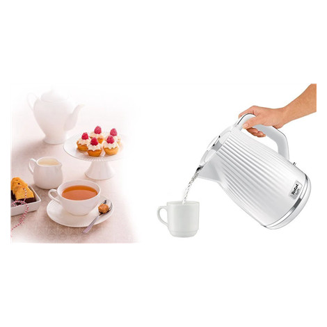 TEFAL | Electric Kettle | KO250130 | Electric | 2400 W | 1.7 L | Plastic | 360 rotational base | White