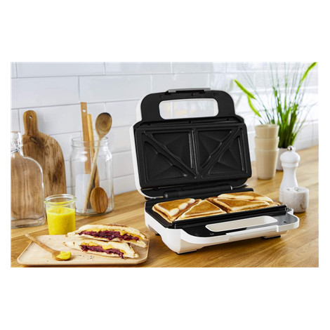 TEFAL | Wafle Maker Snack XL | SW701110 | 850 W | Number of pastry 2 | Belgium | White/Grey