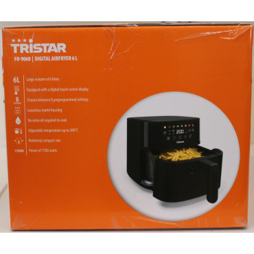 SALE OUT. Tristar FR-9060 Digital Airfryer, 6 L, Digital LED touchscreen, 1700 W, Black | Tristar Digital Airfryer | FR-9060 | P