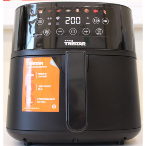 SALE OUT. Tristar FR-9060 Digital Airfryer, 6 L, Digital LED touchscreen, 1700 W, Black | Tristar Digital Airfryer | FR-9060 | P