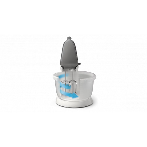 Philips | Mixer | HR3745/00 Series 5000 | Hand Mixer | 450 W | Number of speeds 5 | Turbo mode | White