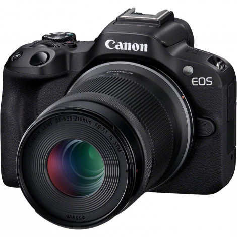 Canon | EOS R50 + RF-S 18-45mm F4.5-6.3 IS STM + RF-S 55-210mm F5-7.1 IS STM (SIP) | Megapixel 24.2 MP | Image stabilizer | ISO 