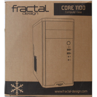 SALE OUT. Fractal Design Core 1100, Black | Fractal Design | CORE 1100 | Black | Micro ATX | DAMAGED PACKAGING, DENTED BODY