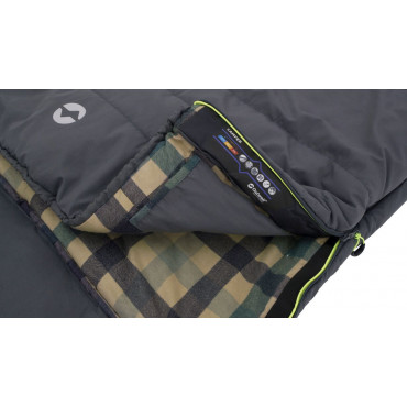 Outwell | Sleeping Bag | 235 x 90 cm | -15/5 C | Right zipper