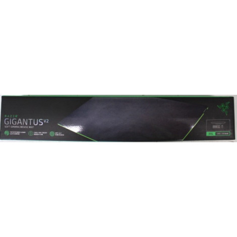 SALE OUT. | Razer | Rubber foam | Gigantus V2 Soft, 3XL | Gaming mouse pad | Black | USED AND DIRTY