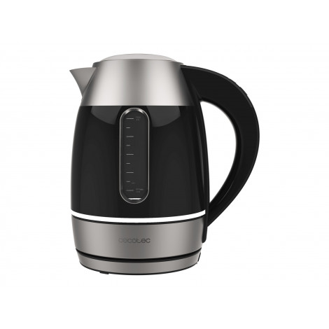Cecotec Kettle | Thermosense 400 VisionLight | Electric | 2200 W | 1.7 L | Stainless steel | 360 rotational base | Black/Stainle