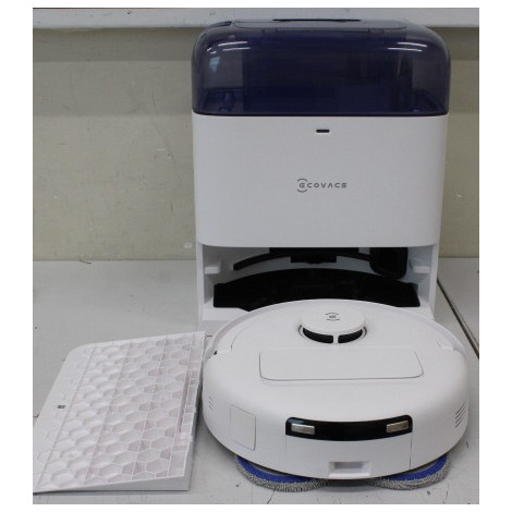 SALE OUT. Ecovacs DEEBOT mini Vacuum cleaner, Robot, Wet&Dry, ZeroTangle Technology, Agile Navigation, White/Blue + Auto-empty s