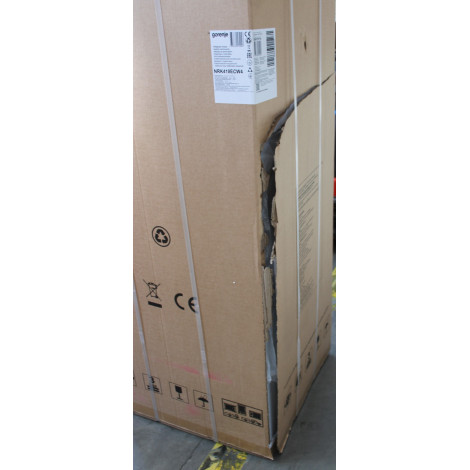 SALE OUT. Gorenje NRK418ECW4 Refrigerator, E, Free standing, Bottom freezer, Height 182 cm, Net Fridge 171 L, Net Freezer 85 L, 