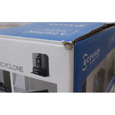 SALE OUT. Ecovacs DEEBOT X11 OMNICYCLONE EU Vacuum & mop, Wet&Dry,with new bagless All-in-One OmniCyclone station, Black (with b