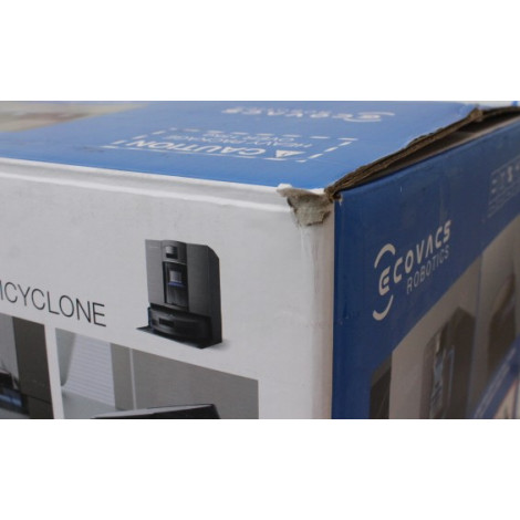 SALE OUT. Ecovacs DEEBOT X11 OMNICYCLONE EU Vacuum & mop, Wet&Dry,with new bagless All-in-One OmniCyclone station, Black (with b