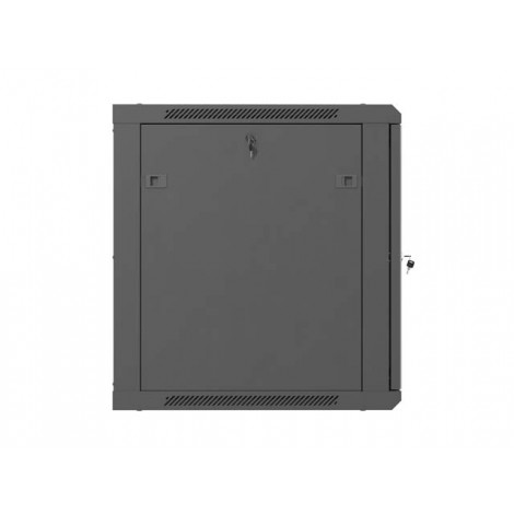 Lanberg Wall mounted installation cabinet 19"12U 600X600, Black perforated door (Flat pack) | Lanberg