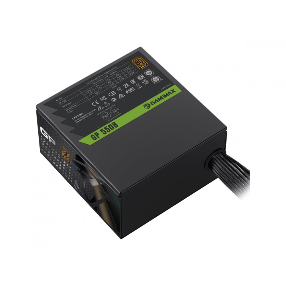 Gamemax PSU | GP 550B | 550 W | Bronze | Non-Modular