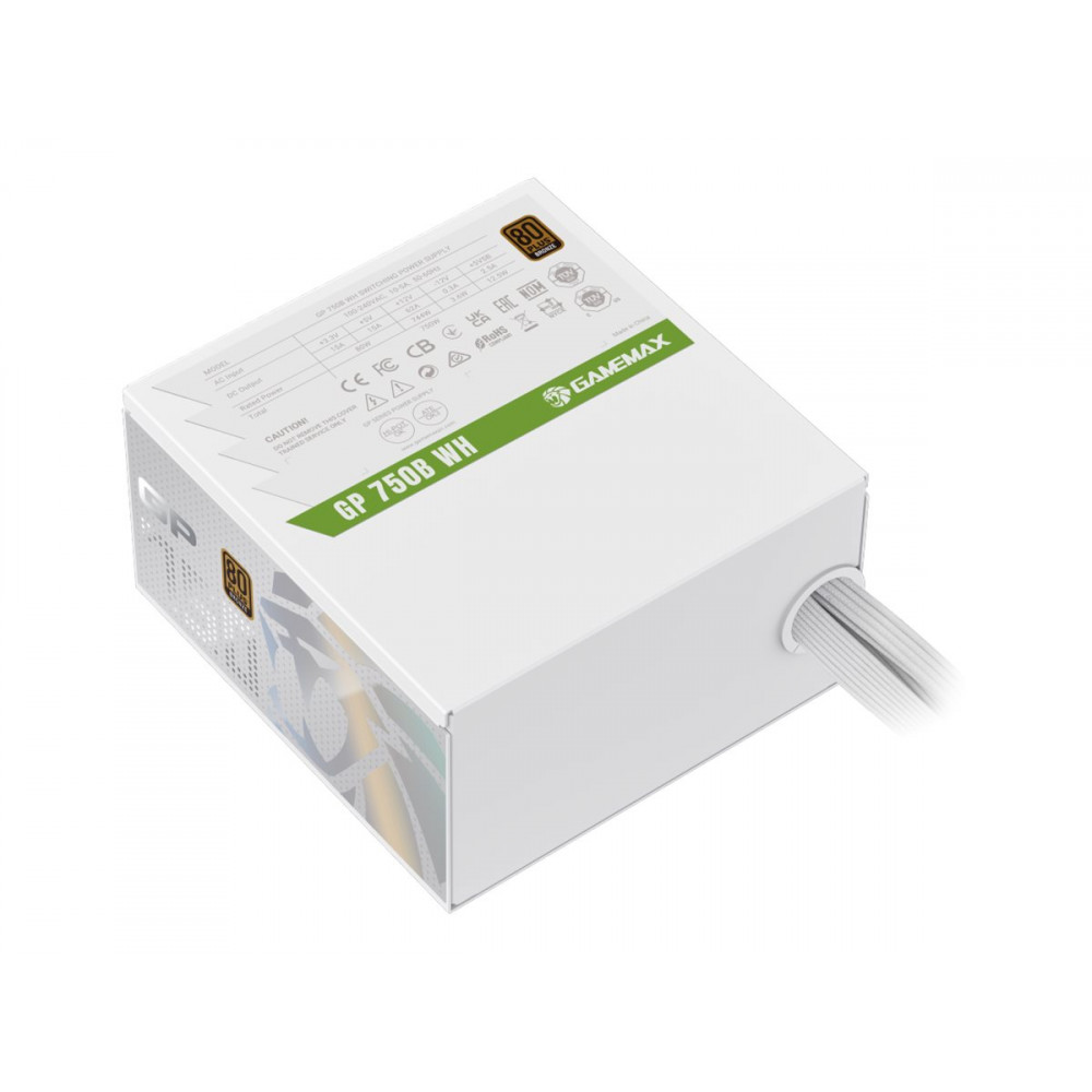 Gamemax PSU | GP 750B WH | 750 W | Bronze | White | Non-Modular