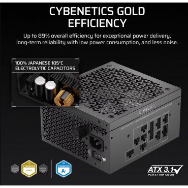 Corsair Fully Modular ATX Power Supply (EU) | RM750x SHIFT | 750 W | Black