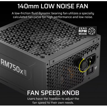 Corsair Fully Modular ATX Power Supply (EU) | RM750x SHIFT | 750 W | Black
