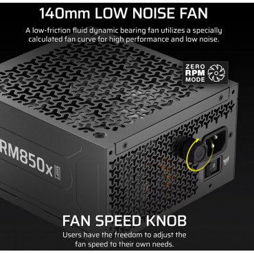 Corsair Fully Modular ATX Power Supply (EU) | RM850x SHIFT | 850 W | Black