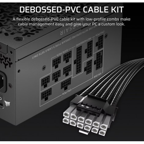 Corsair Fully Modular ATX Power Supply (EU) | RM1000x SHIFT | 1000 W | Black