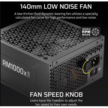 Corsair Fully Modular ATX Power Supply (EU) | RM1000x SHIFT | 1000 W | Black