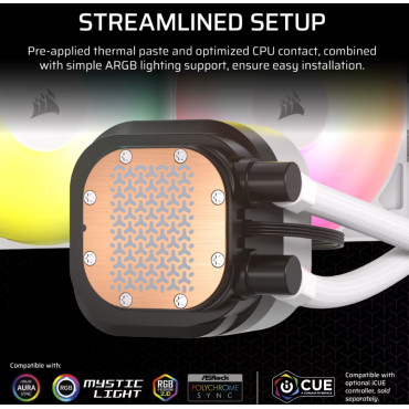 Corsair Liquid CPU Cooler | 360 RS ARGB | White