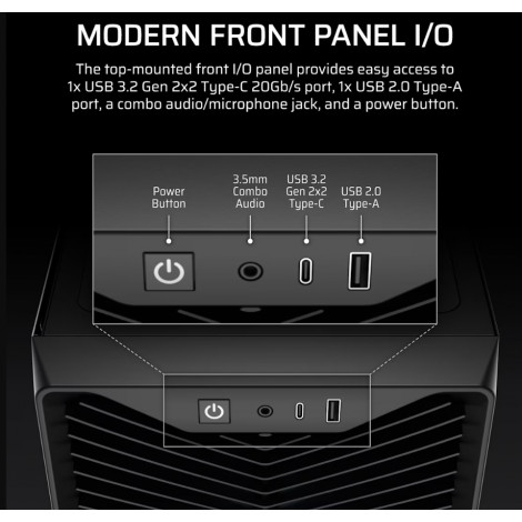 Corsair PC Case | 3200D RS | Black | Mid-Tower