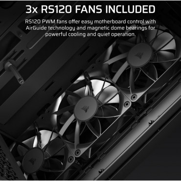 Corsair PC Case | 3200D RS | Black | Mid-Tower