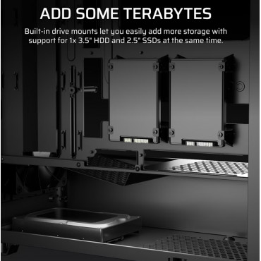 Corsair PC Case | 3200D RS | Black | Mid-Tower