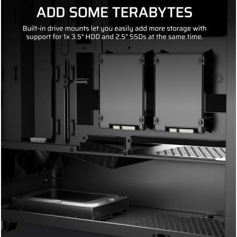 Corsair PC Case | 3200D RS | Black | Mid-Tower