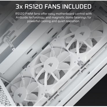 Corsair PC Case | 3200D RS | White | Mid-Tower