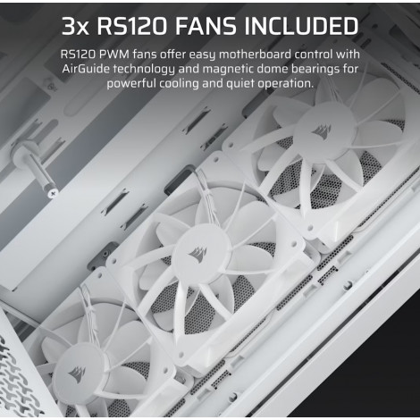 Corsair PC Case | 3200D RS | White | Mid-Tower
