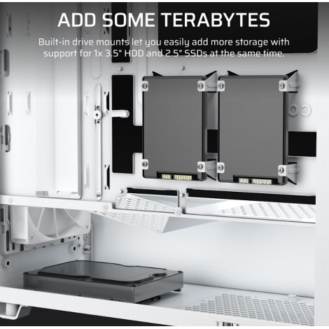 Corsair PC Case | 3200D RS | White | Mid-Tower