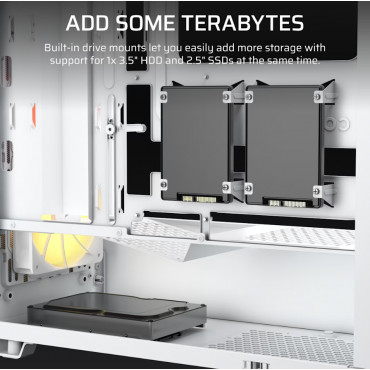 Corsair PC Case | 3200D RS ARGB | White | Mid-Tower