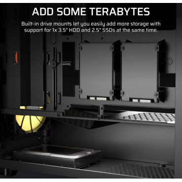 Corsair PC Case | 3200D RS ARGB | Smoke | Mid-Tower