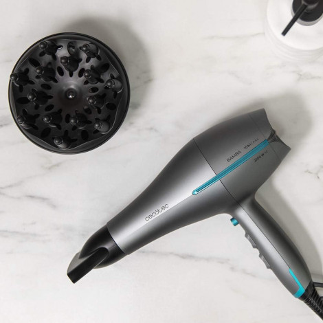 Cecotec Hair dryer | IoniCare 5300 Maxi Aura Black | 2200 W | Number of temperature settings 3 | Ionic function | Black/Grey | D