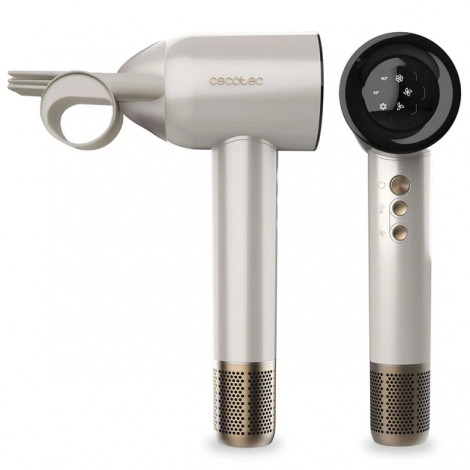 Cecotec Hair dryer | DryGlam Waves Champagne | 1600 W | Number of temperature settings 3 | Ionic function | Champagne | Diffuser