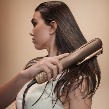 Cecotec Air Straightener | AirLisse 2in1 ForceDry Champagne | Ceramic heating system | Number of heating levels 4 | 1000 W | Bei