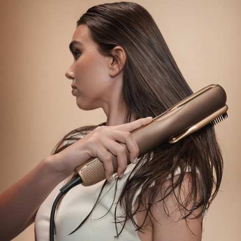 Cecotec Air Straightener | AirLisse 2in1 ForceDry Champagne | Ceramic heating system | Number of heating levels 4 | 1000 W | Bei