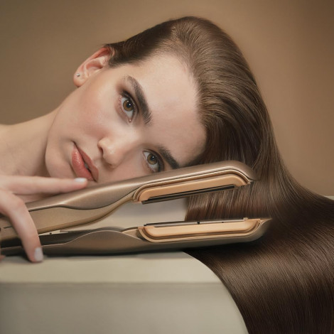 Cecotec Air Straightener | AirLisse 2in1 ForceDry Champagne | Ceramic heating system | Number of heating levels 4 | 1000 W | Bei