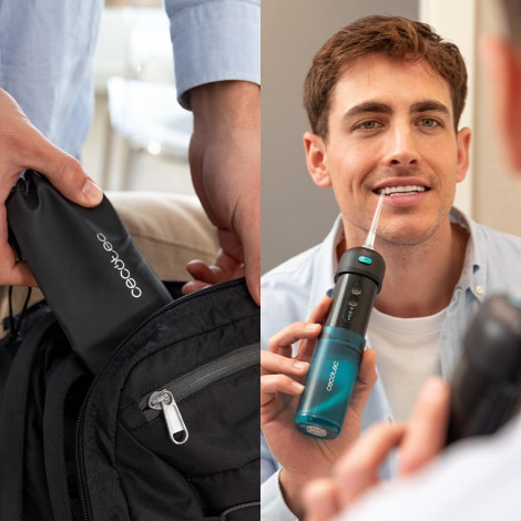 Cecotec Oral Irrigator | ToothCare Jet Splash | 150 ml | Black/Blue | Number of heads 2