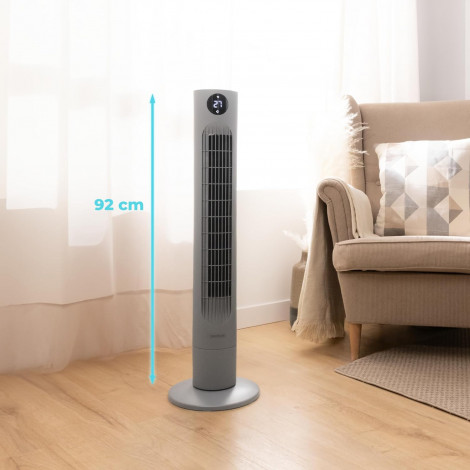 Cecotec EnergySilence 800 Skyline Smart | Tower Fan | Stand Fan | 60 W | Diameter 27 cm | Number of speeds 3 | Oscillation | Rem